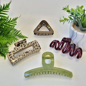 ✨Bundle 4 PCS | NEW Assorted Hair Clips| Claw Clips | Everyday Hair Accessories✨